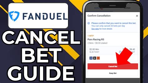 how to cancel fanduel bet